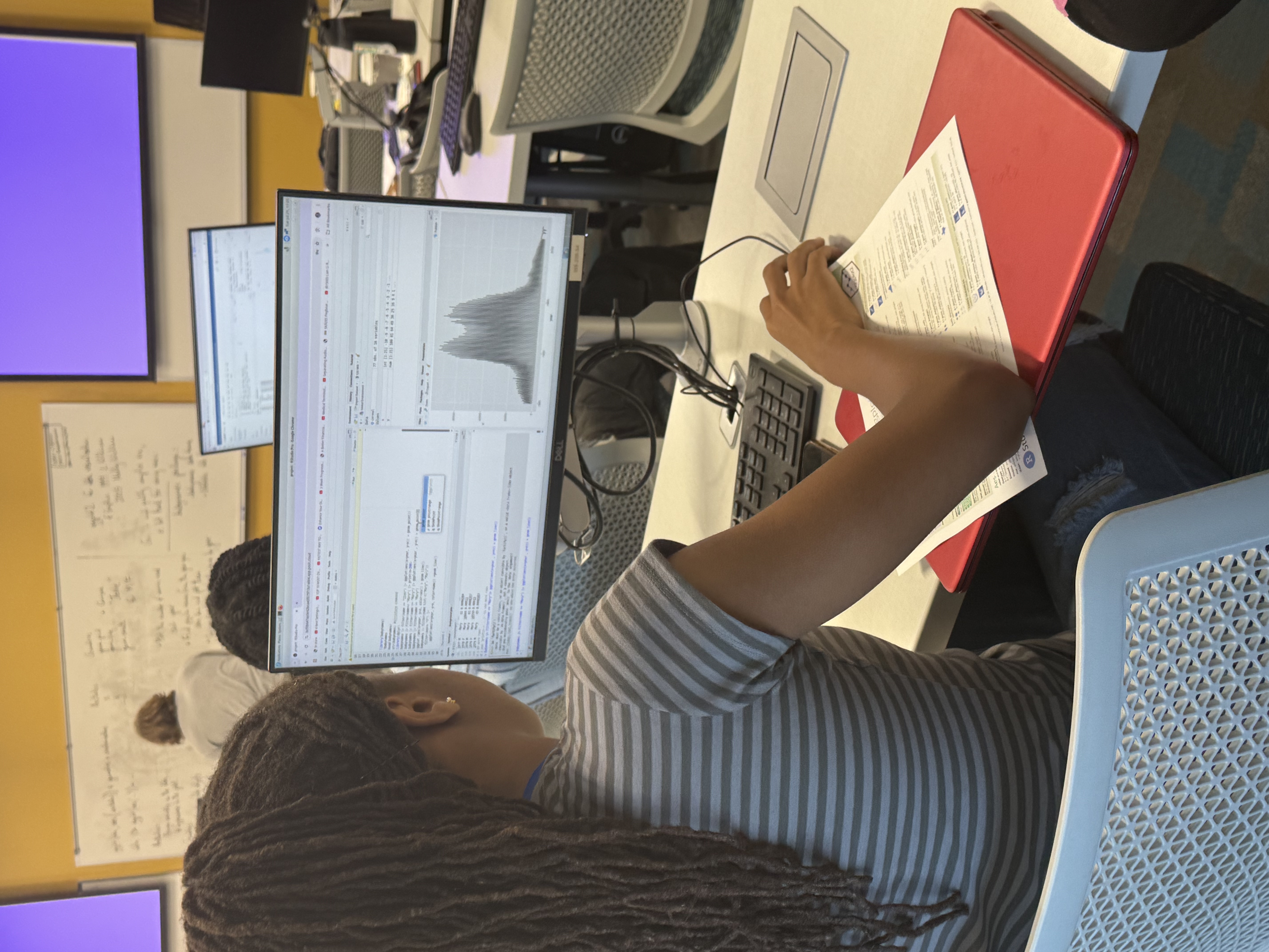 Students exploring plotting in R